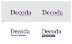 Decoda logo and Decoda Foundation logos before and after