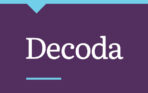 Decoda logo on purple